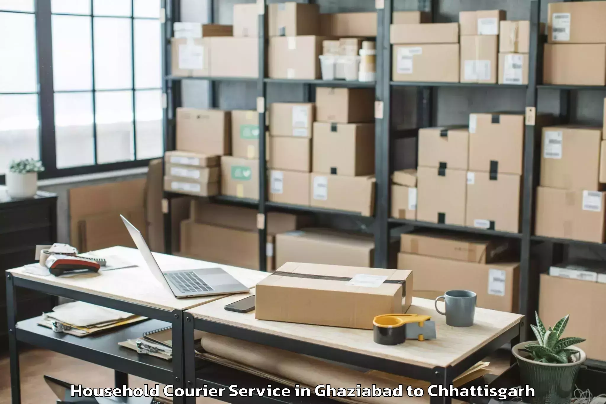 Comprehensive Ghaziabad to Khairagarh Household Courier